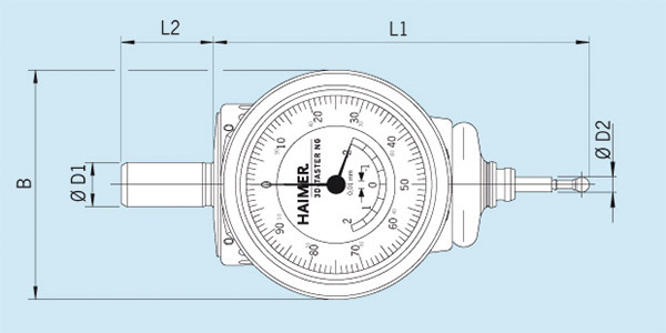 Haimer Yeni Nesil 3D Sensör Teknik Çizim